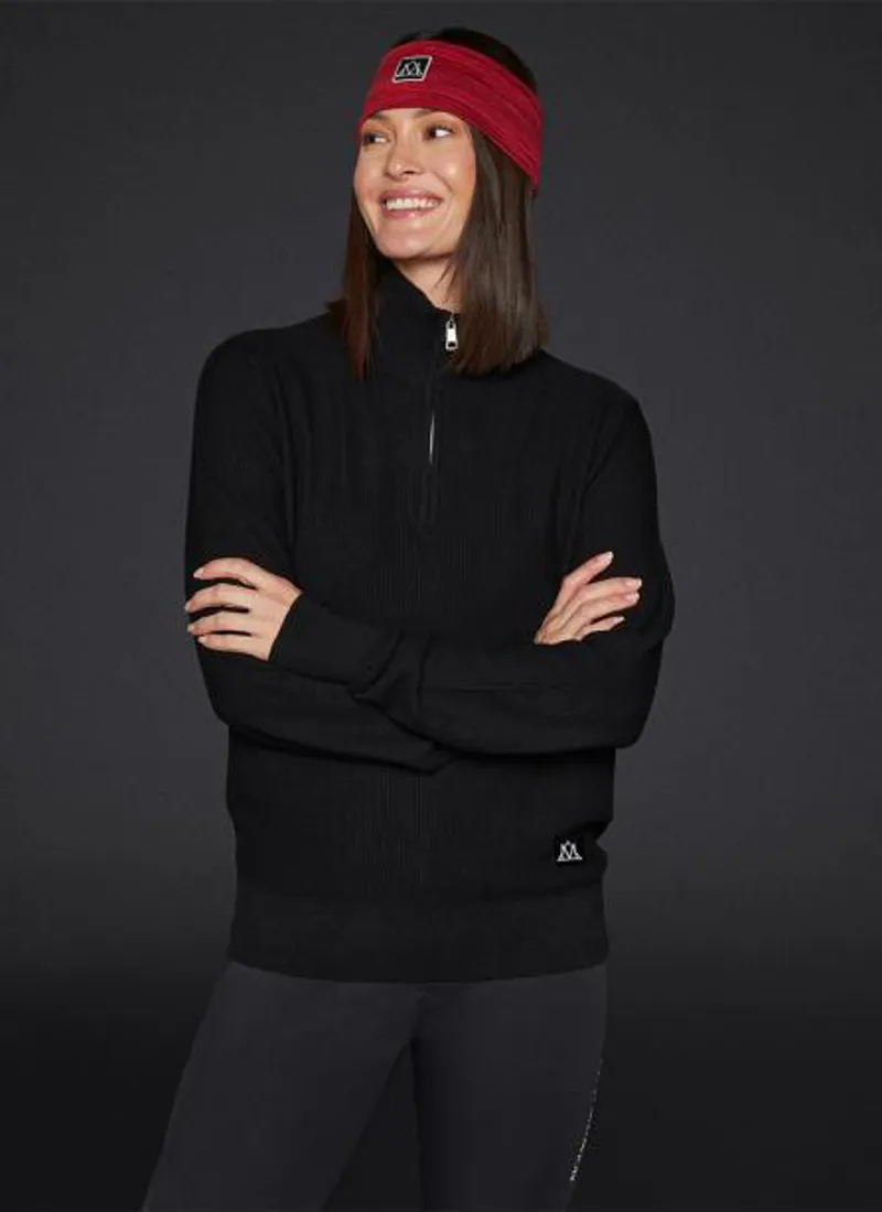 Mountain Horse Bella Tech Fleece Headband - RED - One Size-1