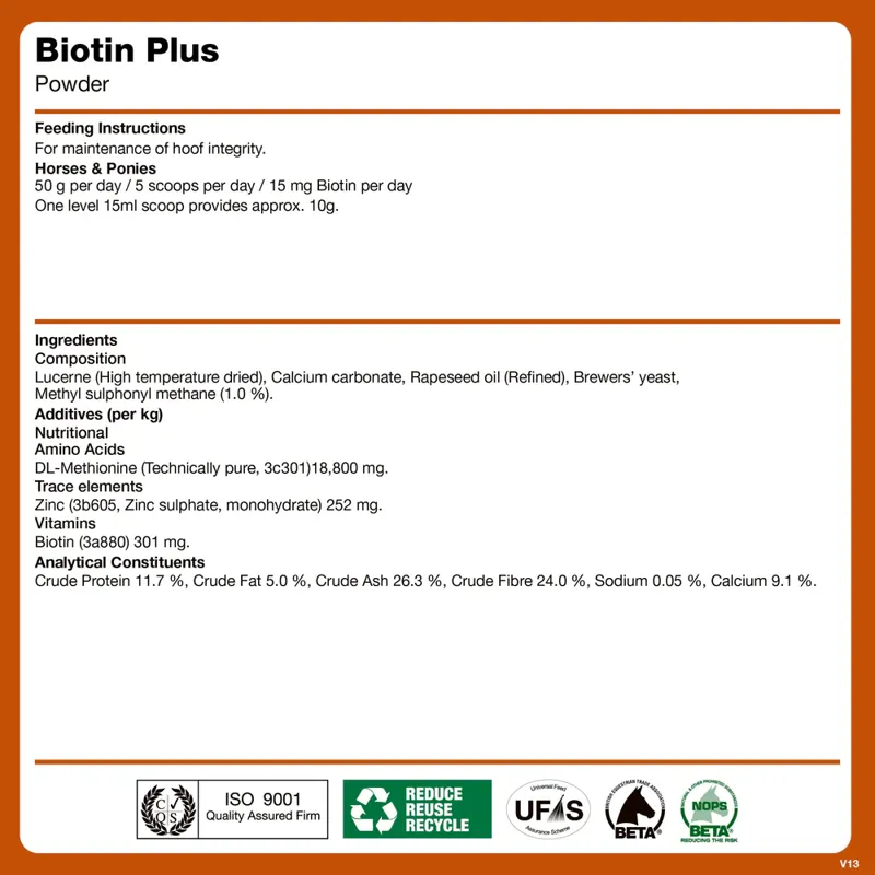 NAF Biotin Plus 1.5kg Tub-1