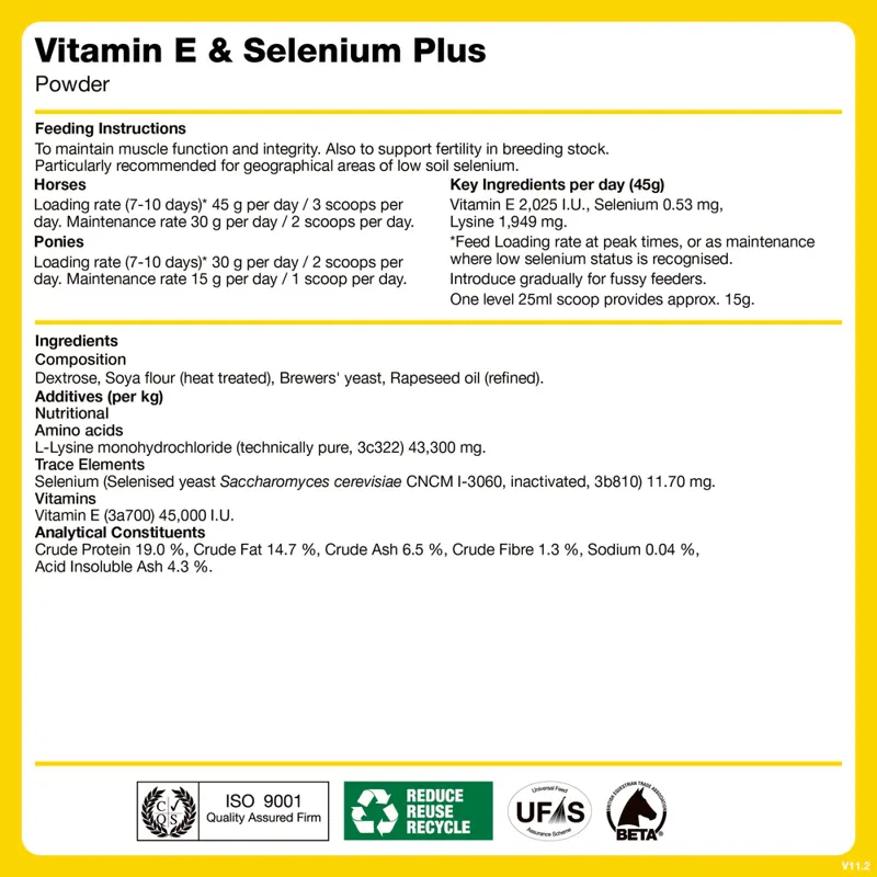 NAF Vitamin E and Selenium Plus 2.5kg-1