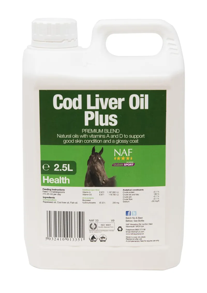 NAF Cod Liver Oil Plus - 2.5 Litres