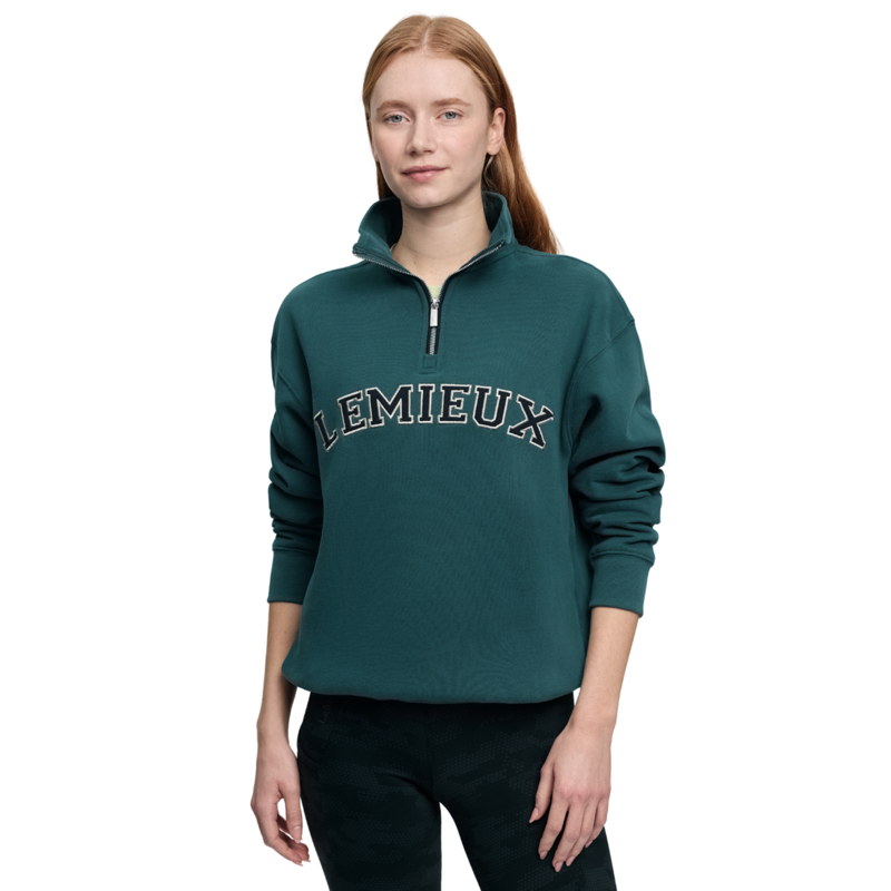 LeMieux Kelsie Quarter Neck Sweat Jungle-1