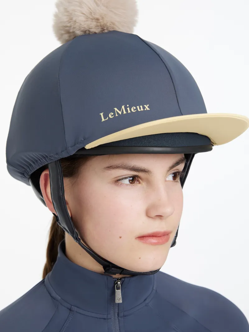 LeMieux Pom Hat Silk - DUSK / MIMOSA - One Size