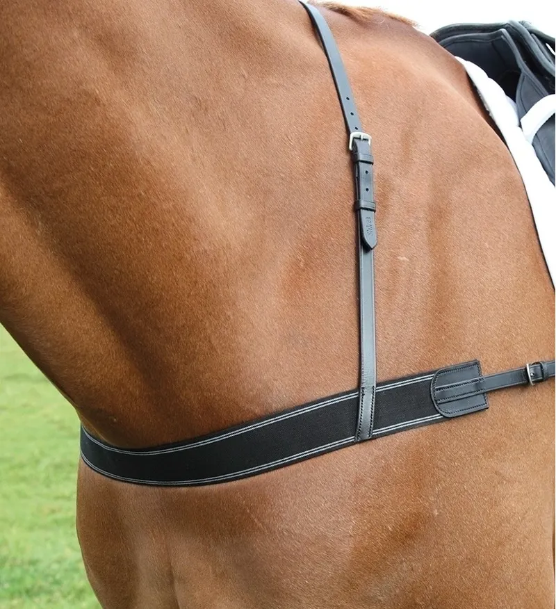 Shires Blenheim Elastic Breastgirth - One Size - BLACK