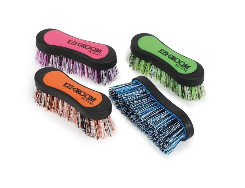 Shires EZI-GROOM Grip Hoof Brush - BRIGHT BLUE-1