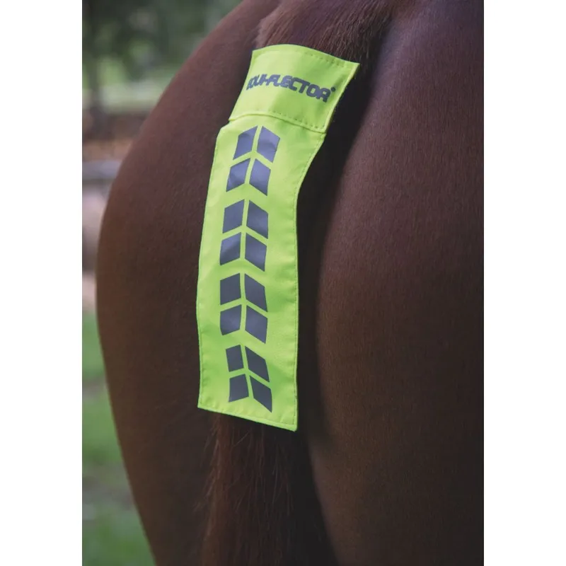 Shires EQUI-FLECTOR Tail Strap YELLOW one size