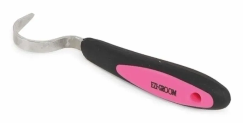 Shires EZI-GROOM Grip Hoof Pick - BRIGHT PINK