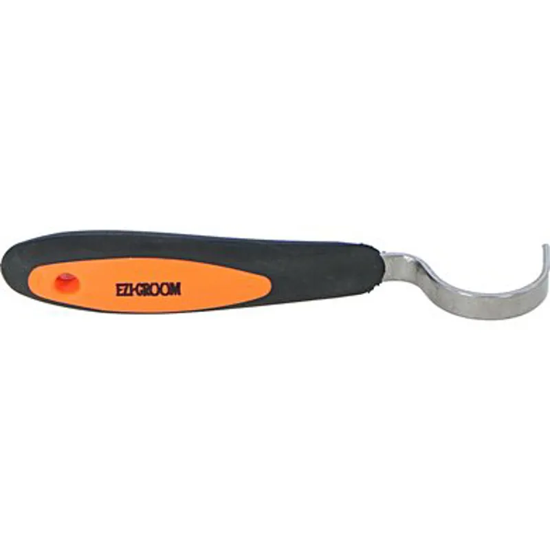 Shires EZI-GROOM Grip Hoof Pick - ORANGE