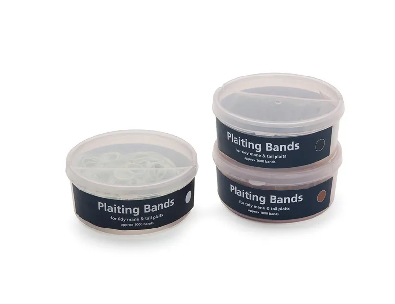 EZI-GROOM Plaiting Bands - Tub - BLACK
