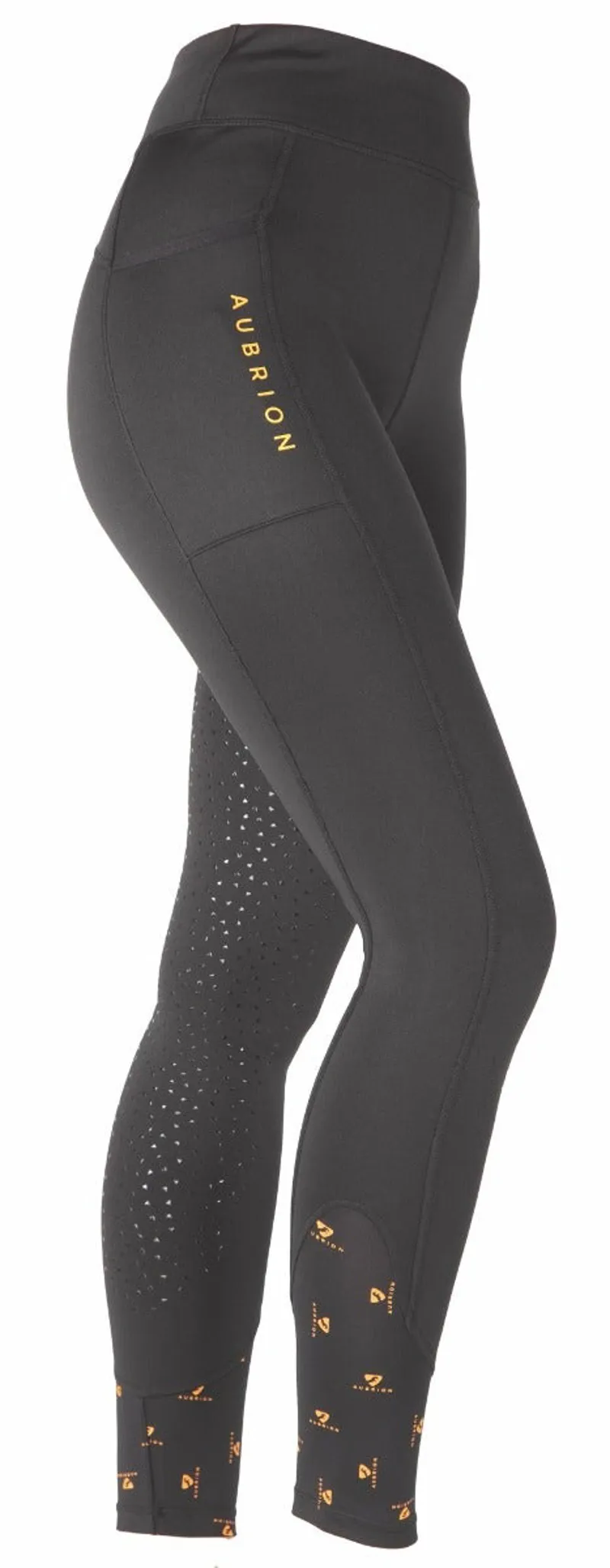 Aubrion Porter Winter Riding Tights- Ladies - JET BLACK