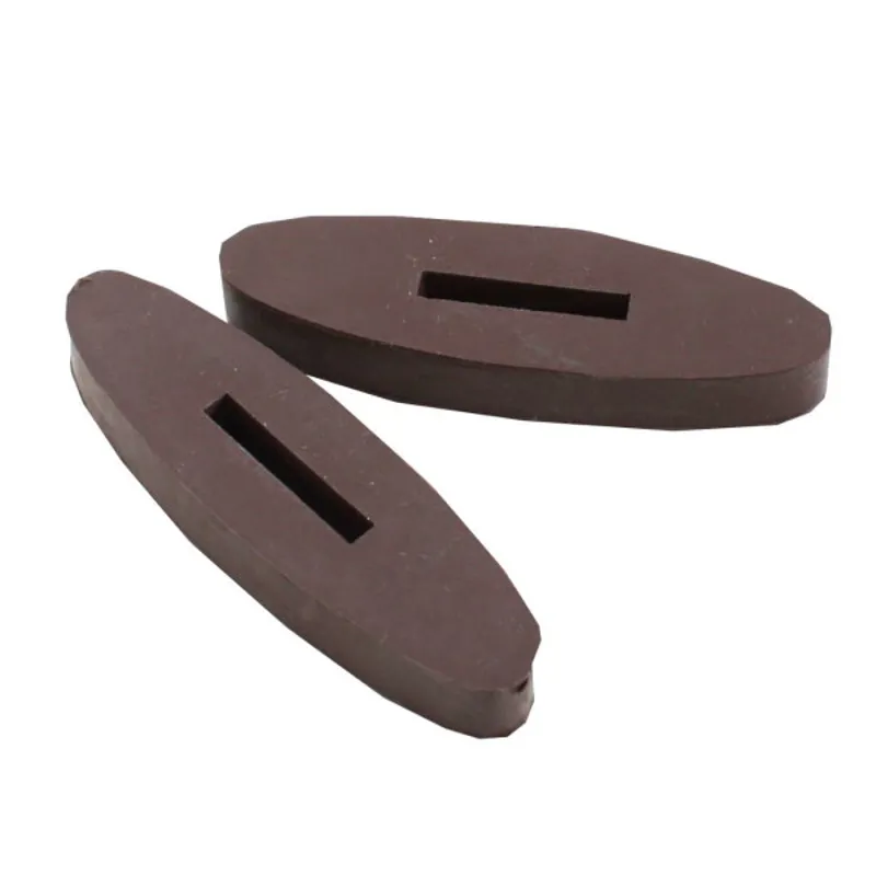 Rubber Rein Stops - Pair - BROWN
