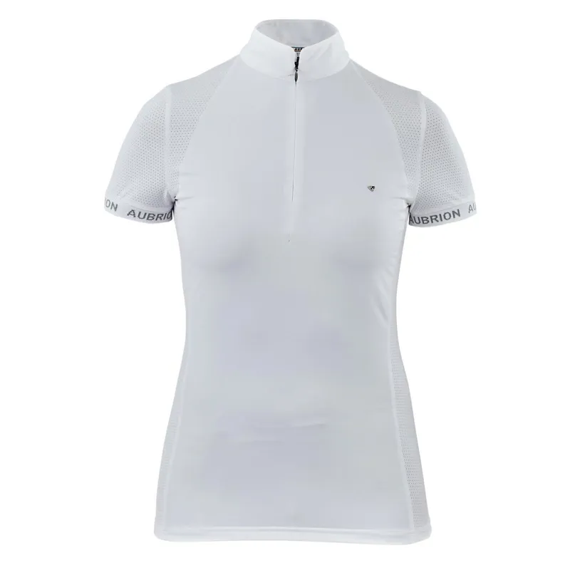 Aubrion Newbel Show Shirt - Young Rider WHITE