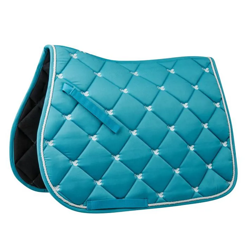 Saxon Dove All Purpose Saddle Pad TEAL / WHITE