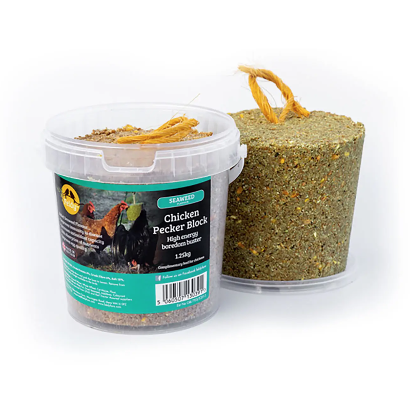Feldy 1.25kg Chicken Pecker Block - Seaweed