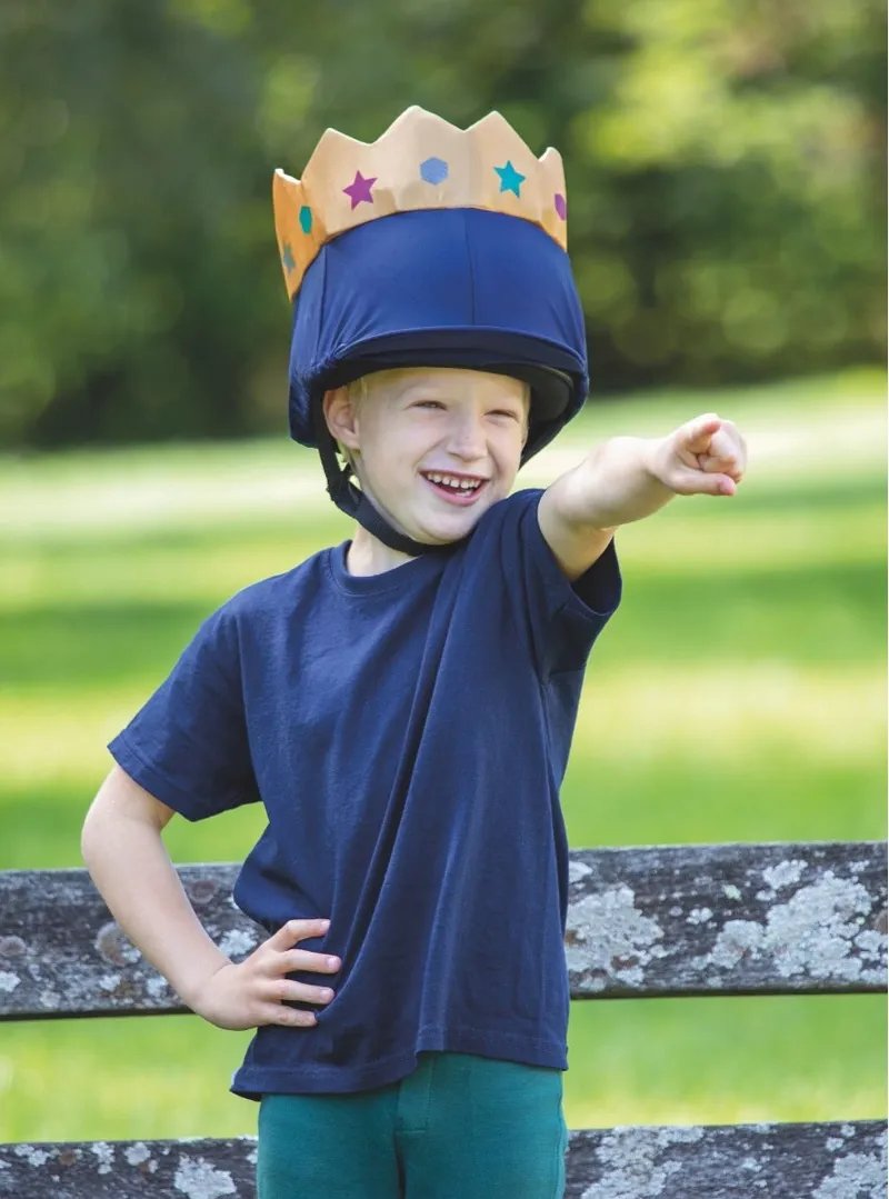 Navy Shires Crown Hat Cover 