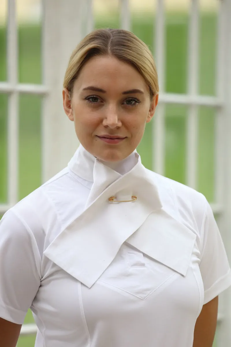 Shires Ready Tied Stock - WHITE