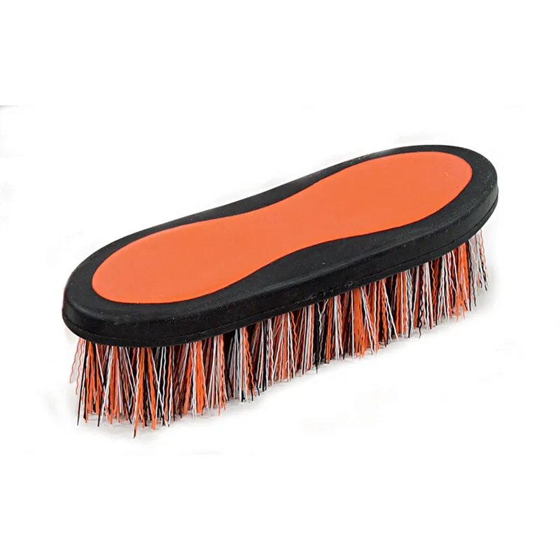 Shires Large Ezi-Groom Grip Dandy Brush In Orange