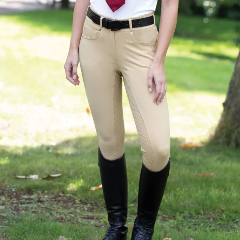 Equetech Ultimo Show Breeches - BUTTERMILK CREAM -5