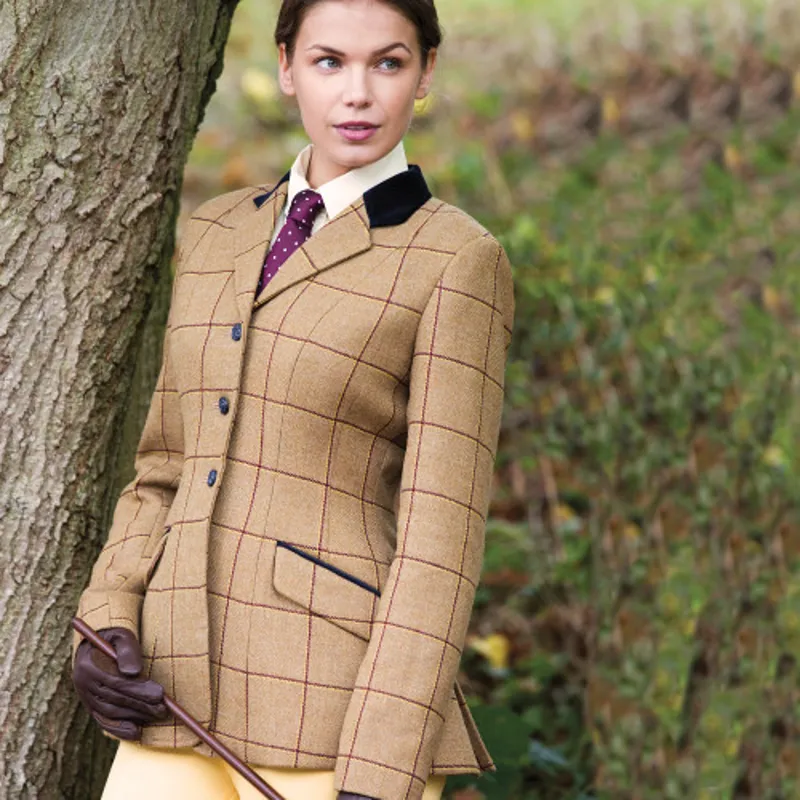 Equetech Wheatley Deluxe Tweed Riding Jacket - BROWN -3