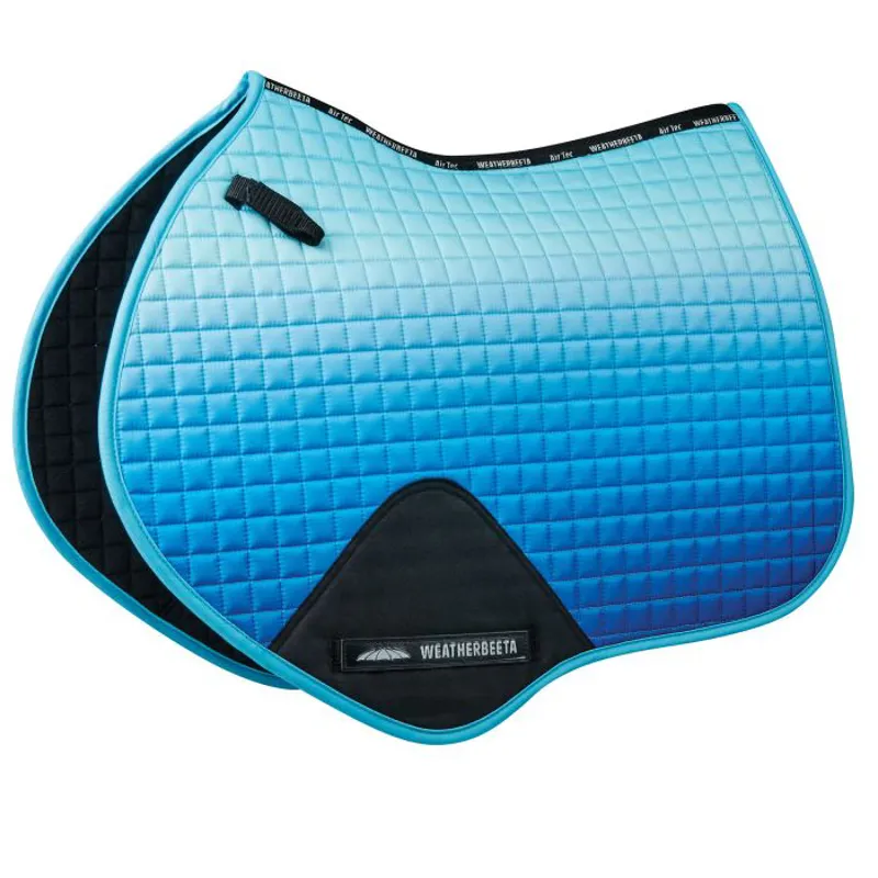 Weatherbeeta Prime Ombre Jump Shaped Saddle Pad OCEAN BREEZE - Full
